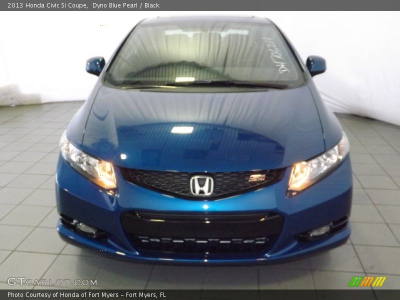 Dyno Blue Pearl / Black 2013 Honda Civic Si Coupe