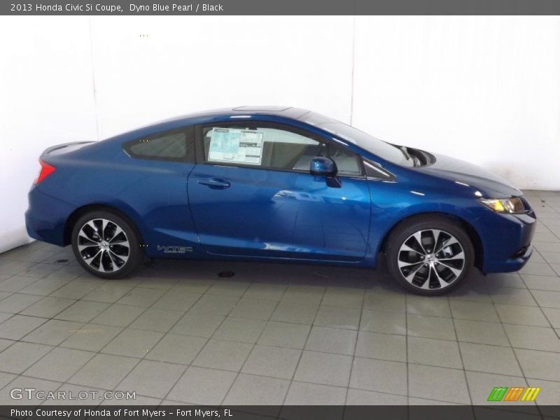Dyno Blue Pearl / Black 2013 Honda Civic Si Coupe