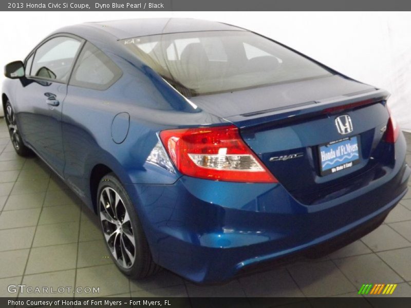 Dyno Blue Pearl / Black 2013 Honda Civic Si Coupe