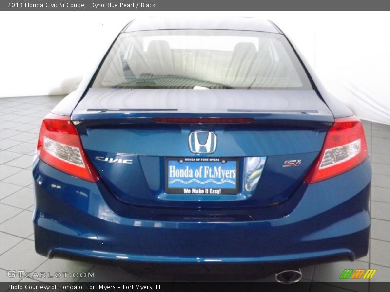 Dyno Blue Pearl / Black 2013 Honda Civic Si Coupe