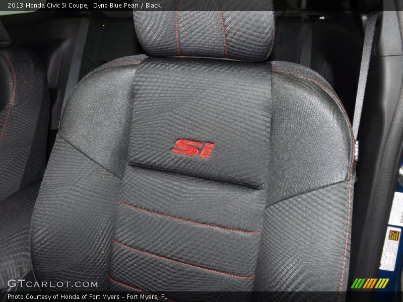 Dyno Blue Pearl / Black 2013 Honda Civic Si Coupe