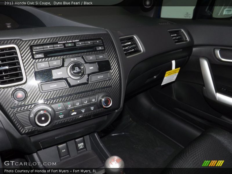 Dyno Blue Pearl / Black 2013 Honda Civic Si Coupe
