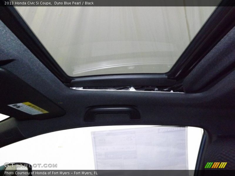 Dyno Blue Pearl / Black 2013 Honda Civic Si Coupe