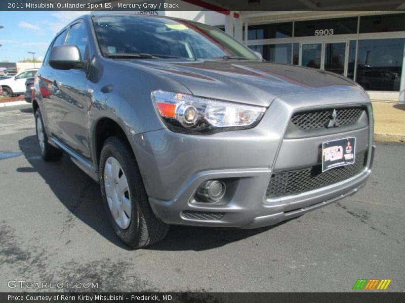 Mercury Gray / Black 2011 Mitsubishi Outlander Sport ES