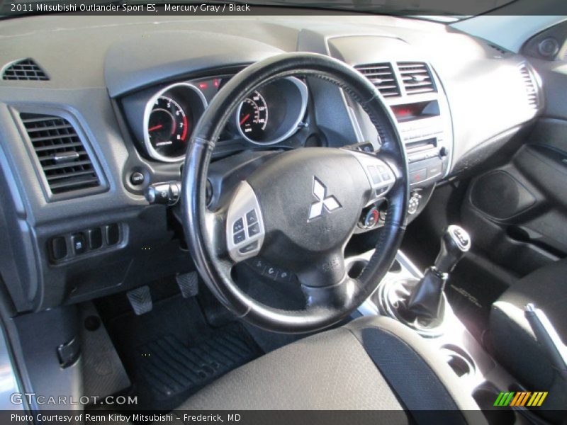 Mercury Gray / Black 2011 Mitsubishi Outlander Sport ES