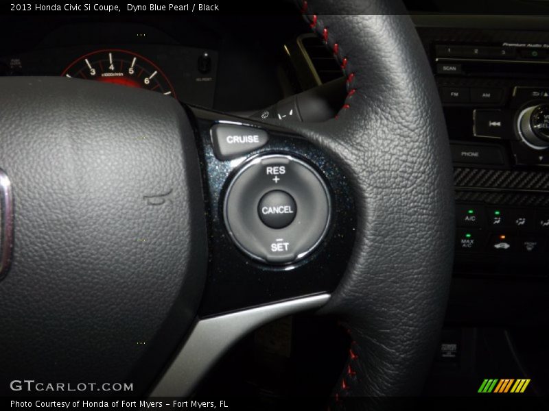 Dyno Blue Pearl / Black 2013 Honda Civic Si Coupe