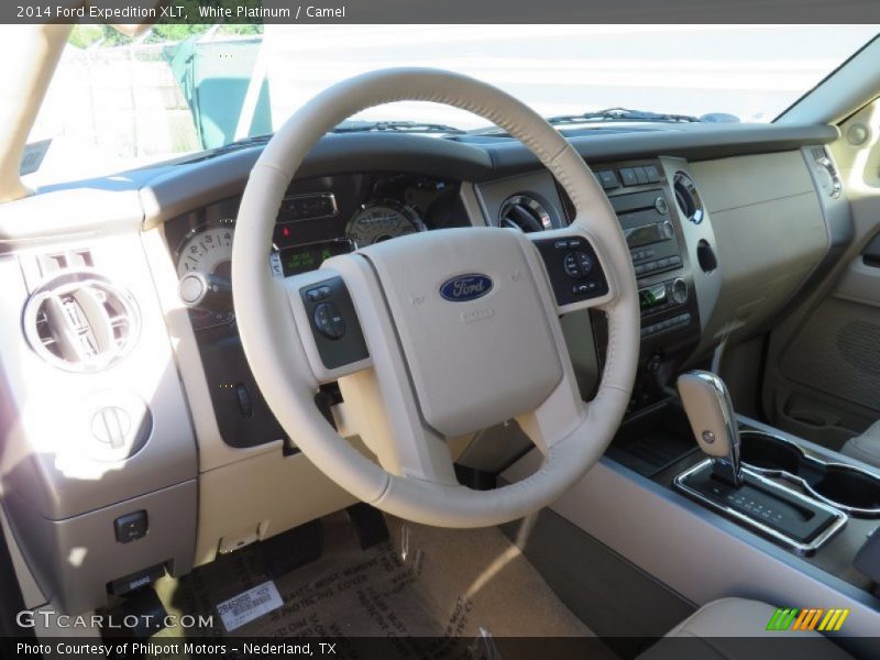 White Platinum / Camel 2014 Ford Expedition XLT