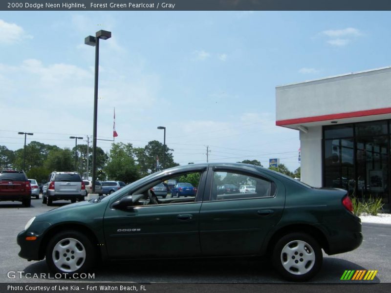 Forest Green Pearlcoat / Gray 2000 Dodge Neon Highline
