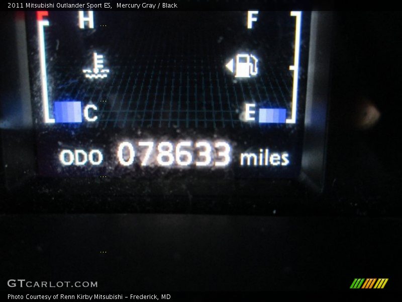 Mercury Gray / Black 2011 Mitsubishi Outlander Sport ES