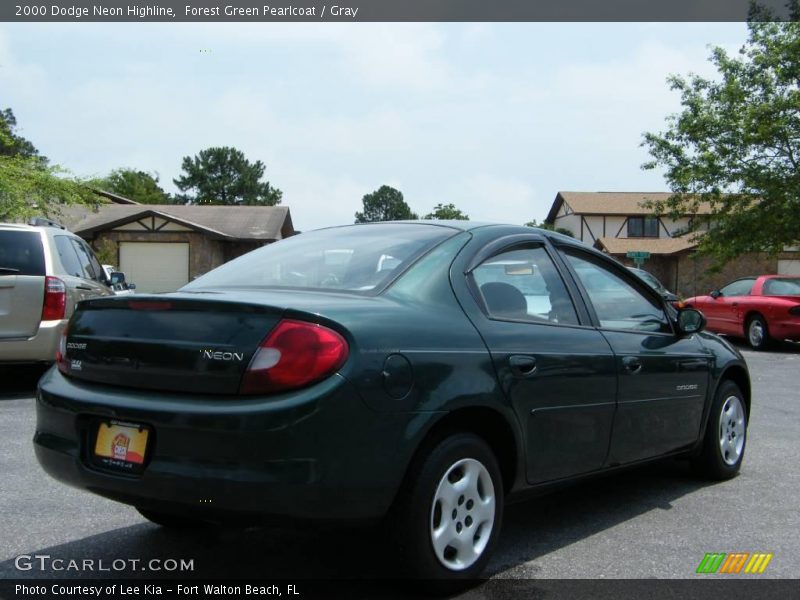 Forest Green Pearlcoat / Gray 2000 Dodge Neon Highline