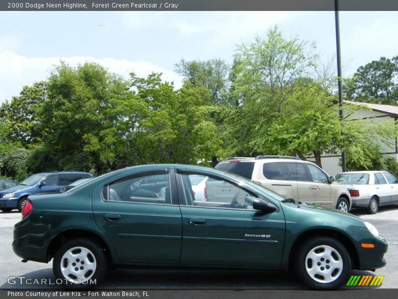 Forest Green Pearlcoat / Gray 2000 Dodge Neon Highline