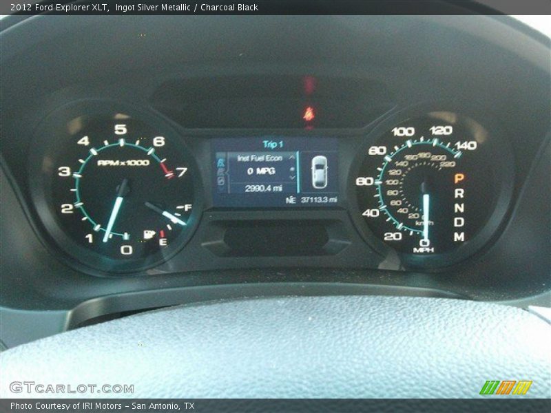 Ingot Silver Metallic / Charcoal Black 2012 Ford Explorer XLT