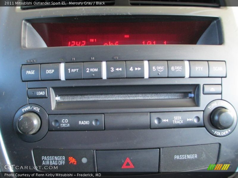 Mercury Gray / Black 2011 Mitsubishi Outlander Sport ES