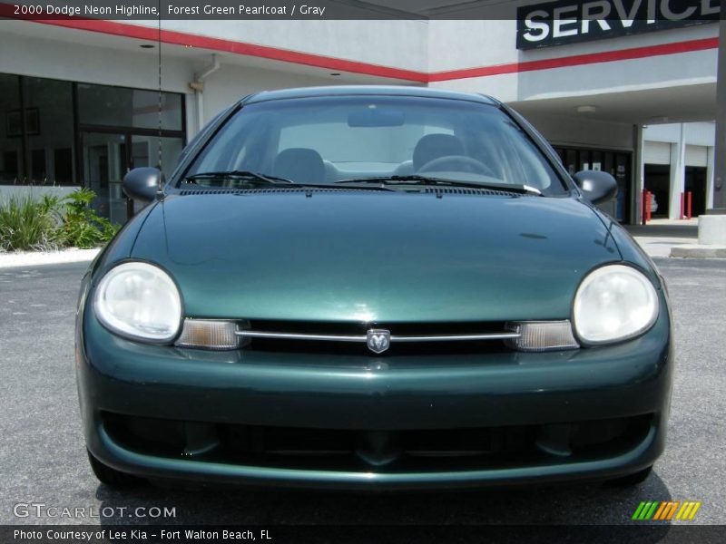 Forest Green Pearlcoat / Gray 2000 Dodge Neon Highline