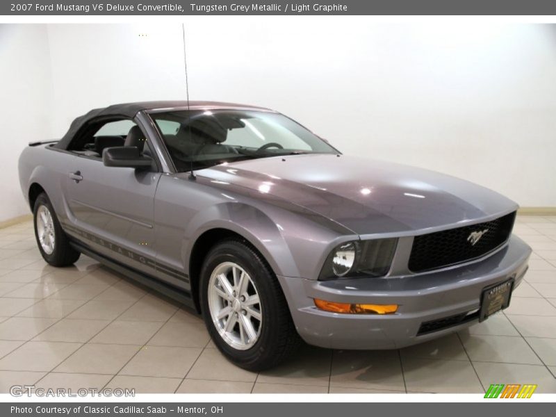 Tungsten Grey Metallic / Light Graphite 2007 Ford Mustang V6 Deluxe Convertible