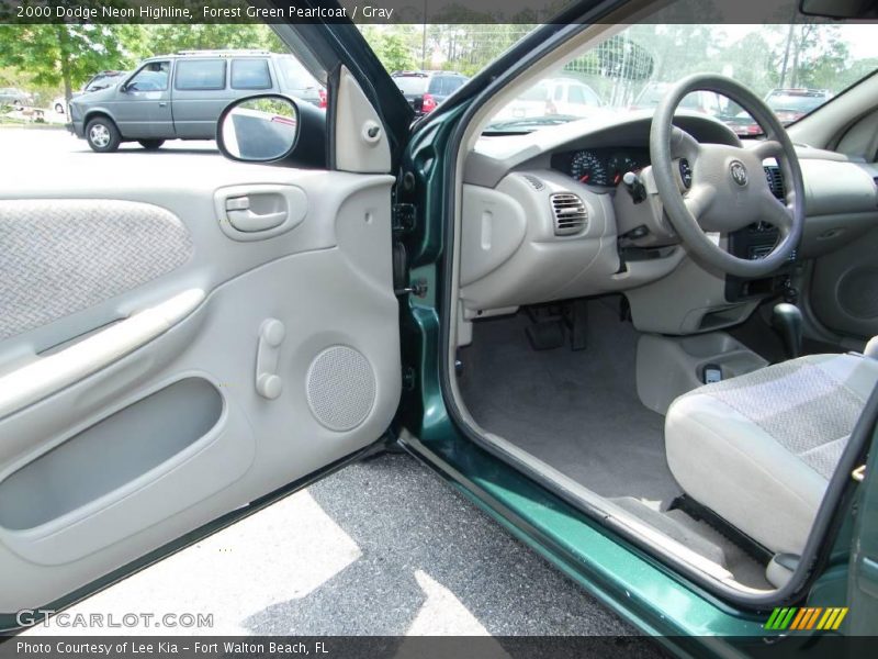 Forest Green Pearlcoat / Gray 2000 Dodge Neon Highline