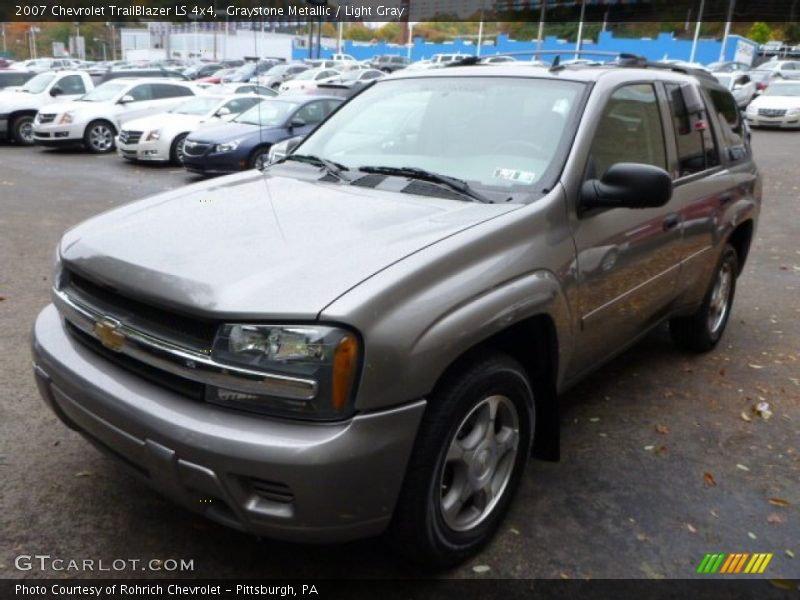 Graystone Metallic / Light Gray 2007 Chevrolet TrailBlazer LS 4x4