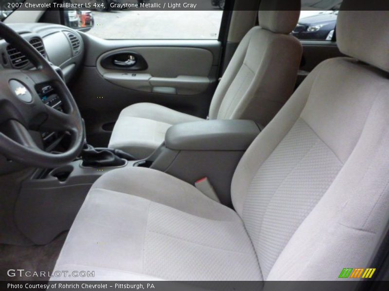 Graystone Metallic / Light Gray 2007 Chevrolet TrailBlazer LS 4x4