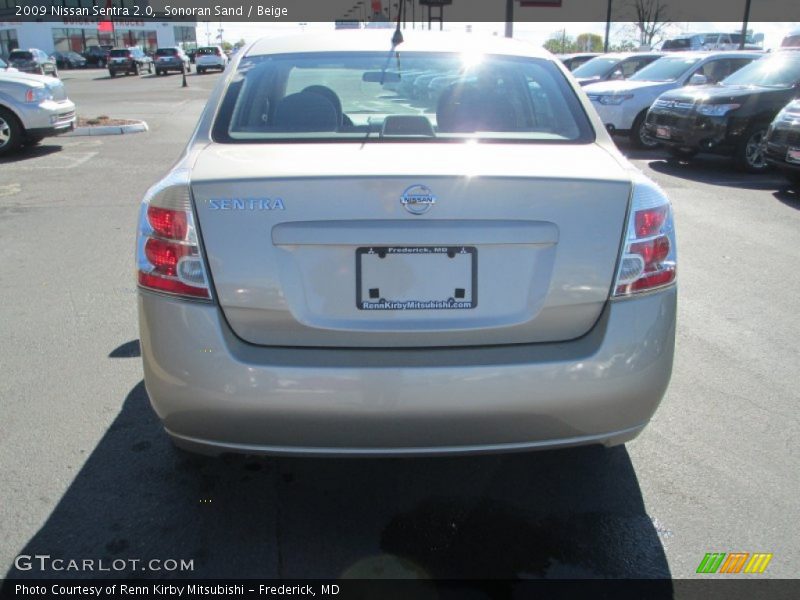 Sonoran Sand / Beige 2009 Nissan Sentra 2.0