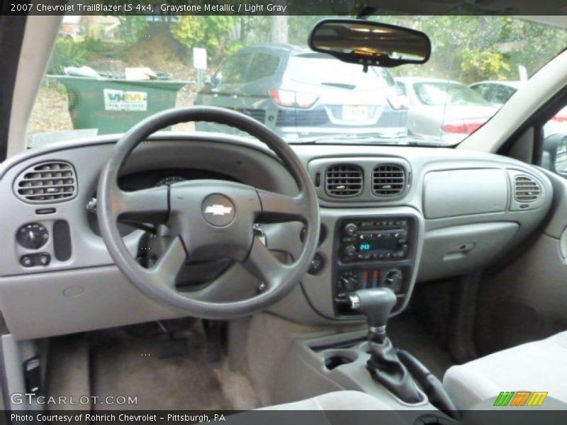 Graystone Metallic / Light Gray 2007 Chevrolet TrailBlazer LS 4x4