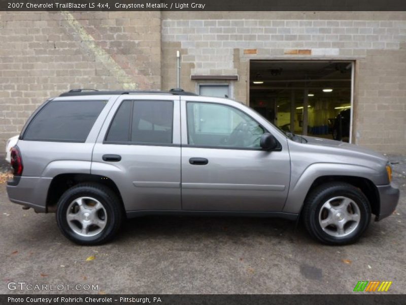 Graystone Metallic / Light Gray 2007 Chevrolet TrailBlazer LS 4x4