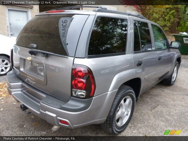 Graystone Metallic / Light Gray 2007 Chevrolet TrailBlazer LS 4x4