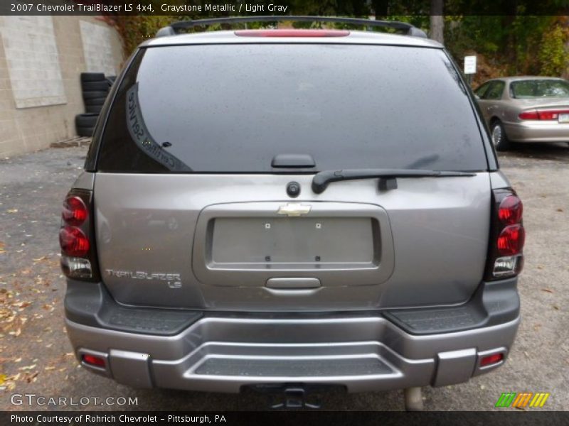 Graystone Metallic / Light Gray 2007 Chevrolet TrailBlazer LS 4x4