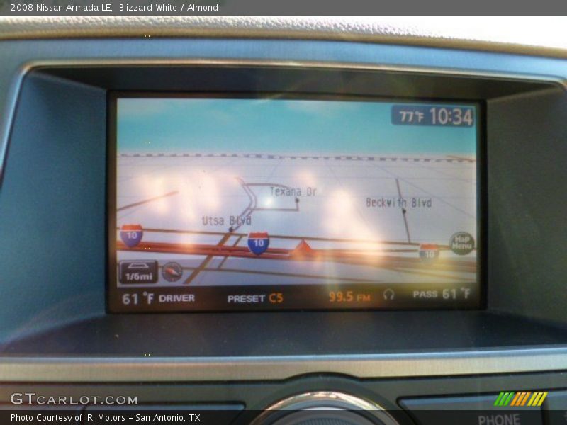 Blizzard White / Almond 2008 Nissan Armada LE