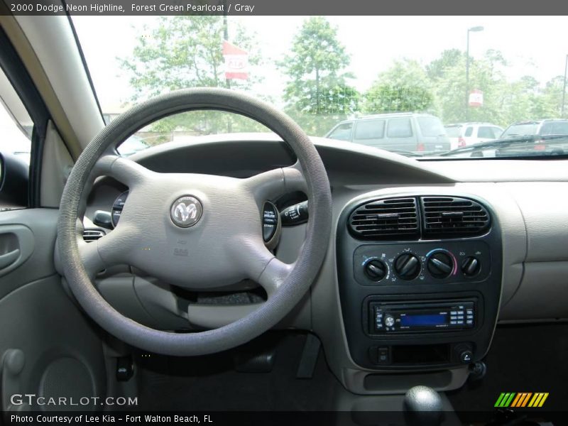 Forest Green Pearlcoat / Gray 2000 Dodge Neon Highline