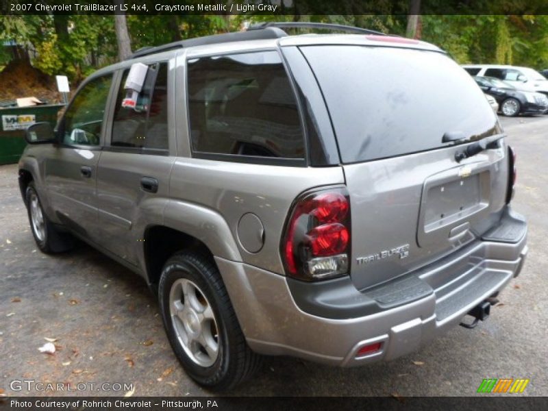 Graystone Metallic / Light Gray 2007 Chevrolet TrailBlazer LS 4x4
