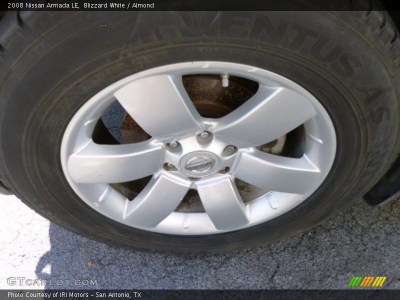 Blizzard White / Almond 2008 Nissan Armada LE