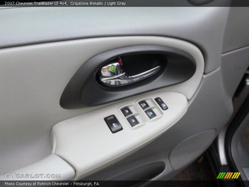 Graystone Metallic / Light Gray 2007 Chevrolet TrailBlazer LS 4x4
