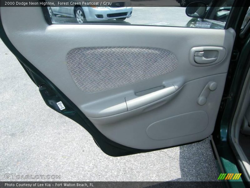 Forest Green Pearlcoat / Gray 2000 Dodge Neon Highline