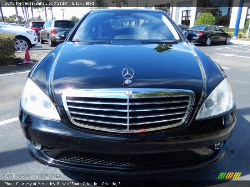 Black / Black 2008 Mercedes-Benz S 550 Sedan