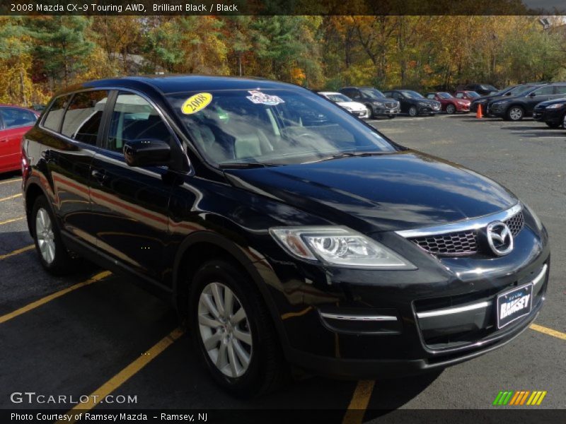 Brilliant Black / Black 2008 Mazda CX-9 Touring AWD