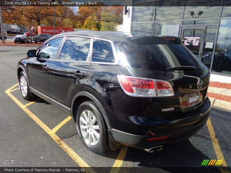 Brilliant Black / Black 2008 Mazda CX-9 Touring AWD