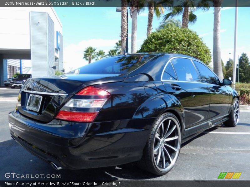 Black / Black 2008 Mercedes-Benz S 550 Sedan
