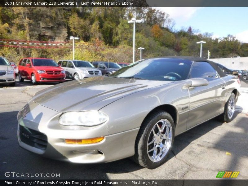 Light Pewter Metallic / Ebony 2001 Chevrolet Camaro Z28 Convertible