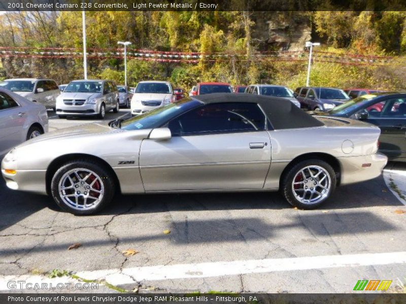 Light Pewter Metallic / Ebony 2001 Chevrolet Camaro Z28 Convertible