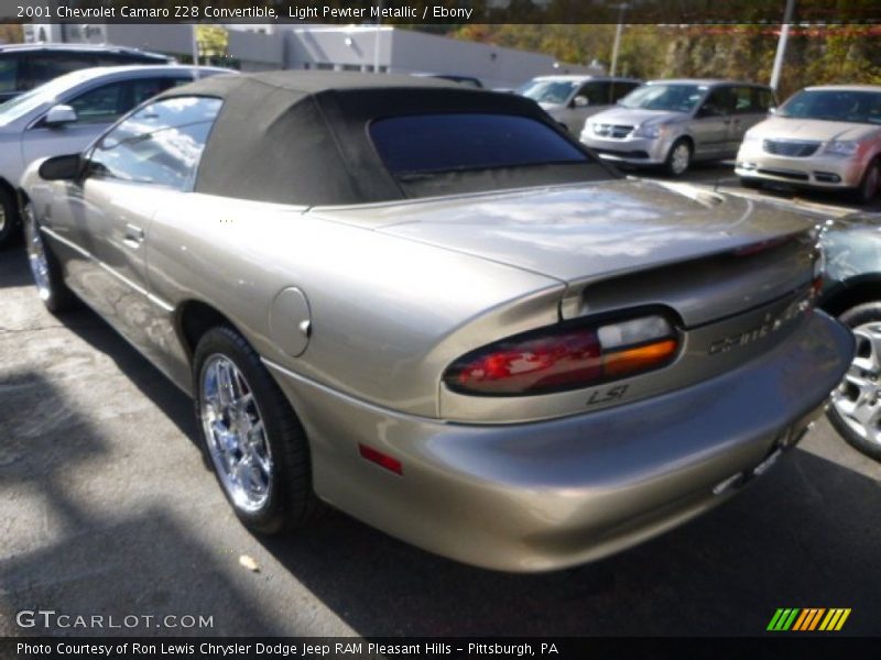 Light Pewter Metallic / Ebony 2001 Chevrolet Camaro Z28 Convertible