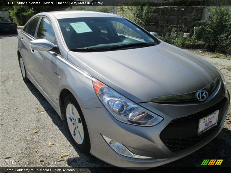 Harbor Gray Metallic / Gray 2011 Hyundai Sonata Hybrid