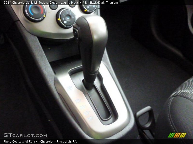 Deep Magenta Metallic / Jet Black/Dark Titanium 2014 Chevrolet Sonic LT Sedan