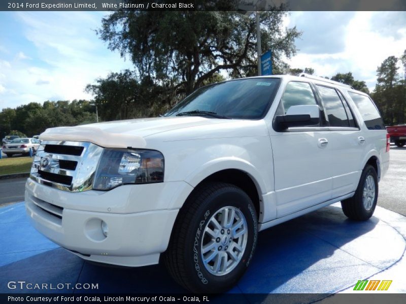 White Platinum / Charcoal Black 2014 Ford Expedition Limited
