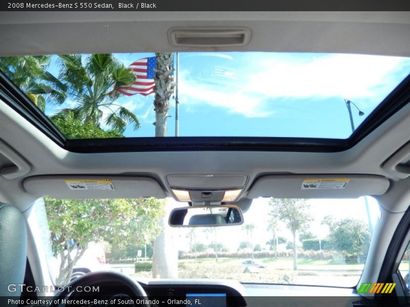 Black / Black 2008 Mercedes-Benz S 550 Sedan