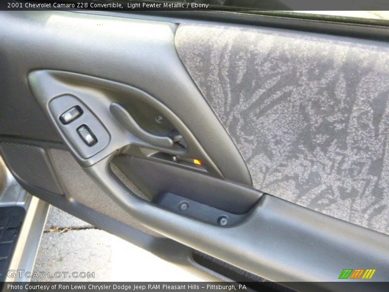 Light Pewter Metallic / Ebony 2001 Chevrolet Camaro Z28 Convertible