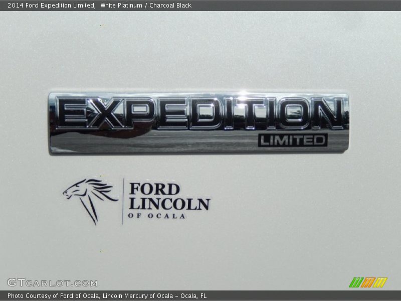 White Platinum / Charcoal Black 2014 Ford Expedition Limited