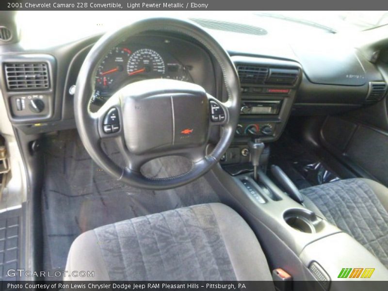 Ebony Interior - 2001 Camaro Z28 Convertible 