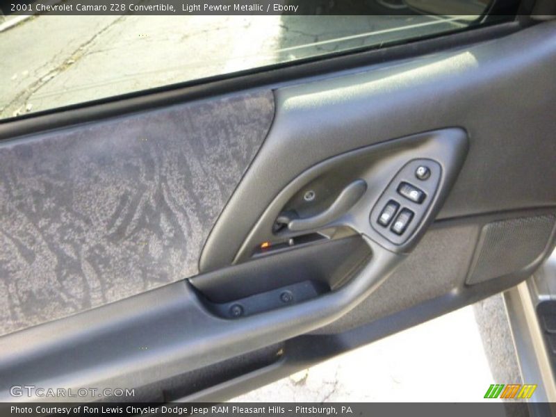 Light Pewter Metallic / Ebony 2001 Chevrolet Camaro Z28 Convertible