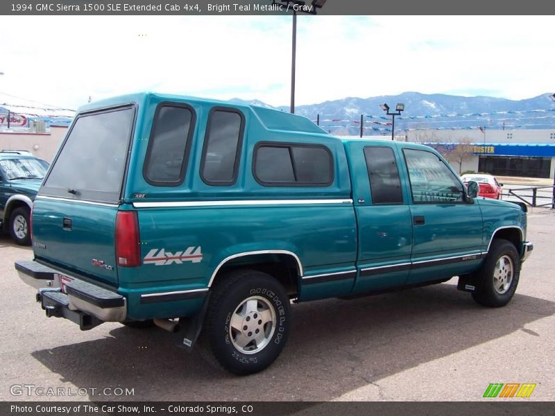 Bright Teal Metallic / Gray 1994 GMC Sierra 1500 SLE Extended Cab 4x4