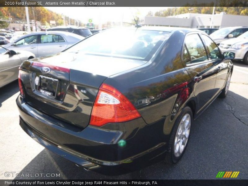 Atlantis Green Metallic / Charcoal Black 2010 Ford Fusion SE
